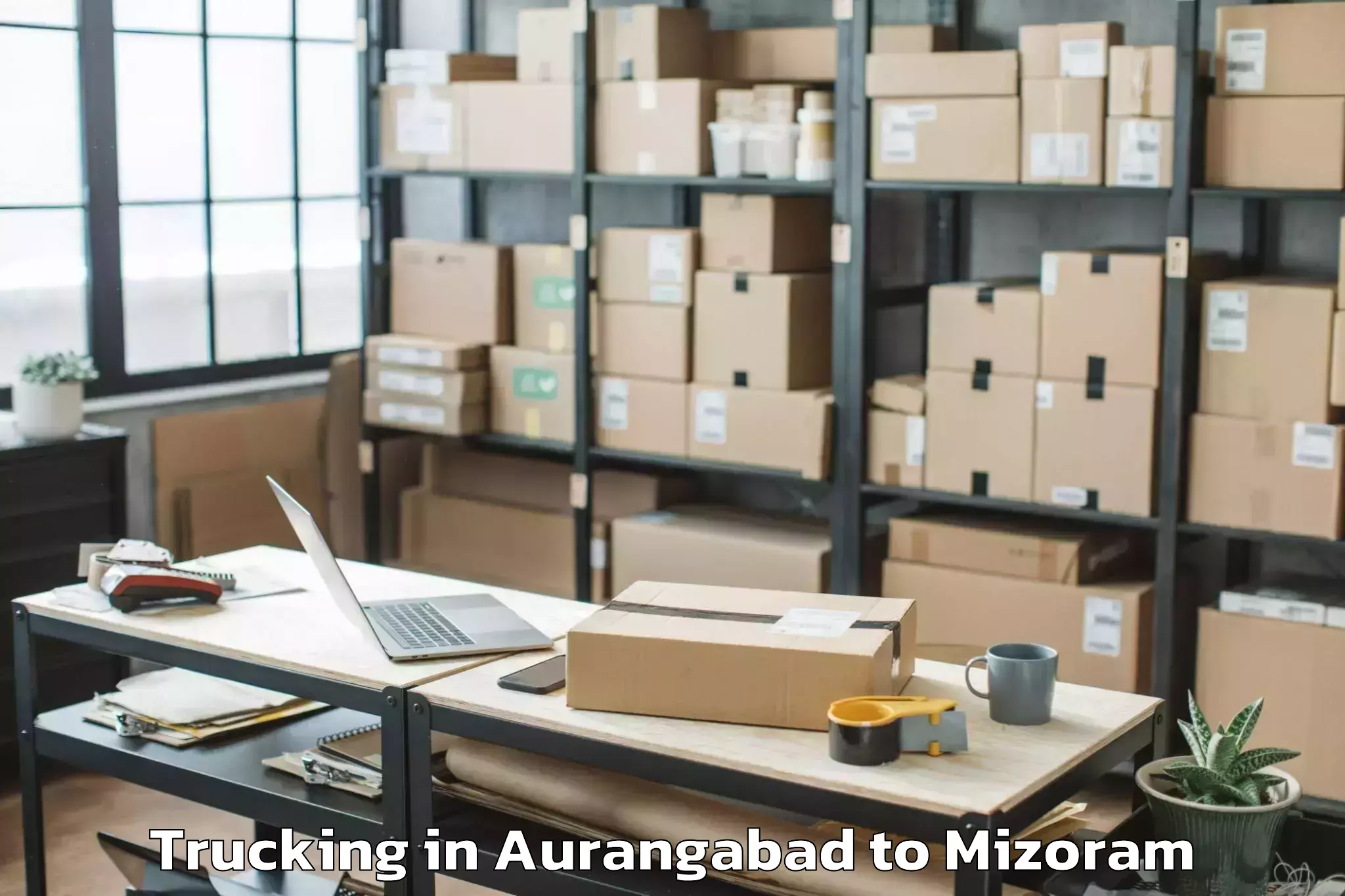 Leading Aurangabad to Lunglei Trucking Provider